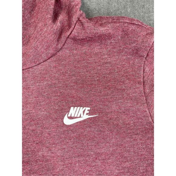 Nike Hoodie Sweatshirt Women XL Marroon Pullover Fleece Logo Kangaroo Pocket - Picture 2 of 12